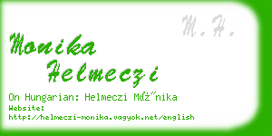 monika helmeczi business card